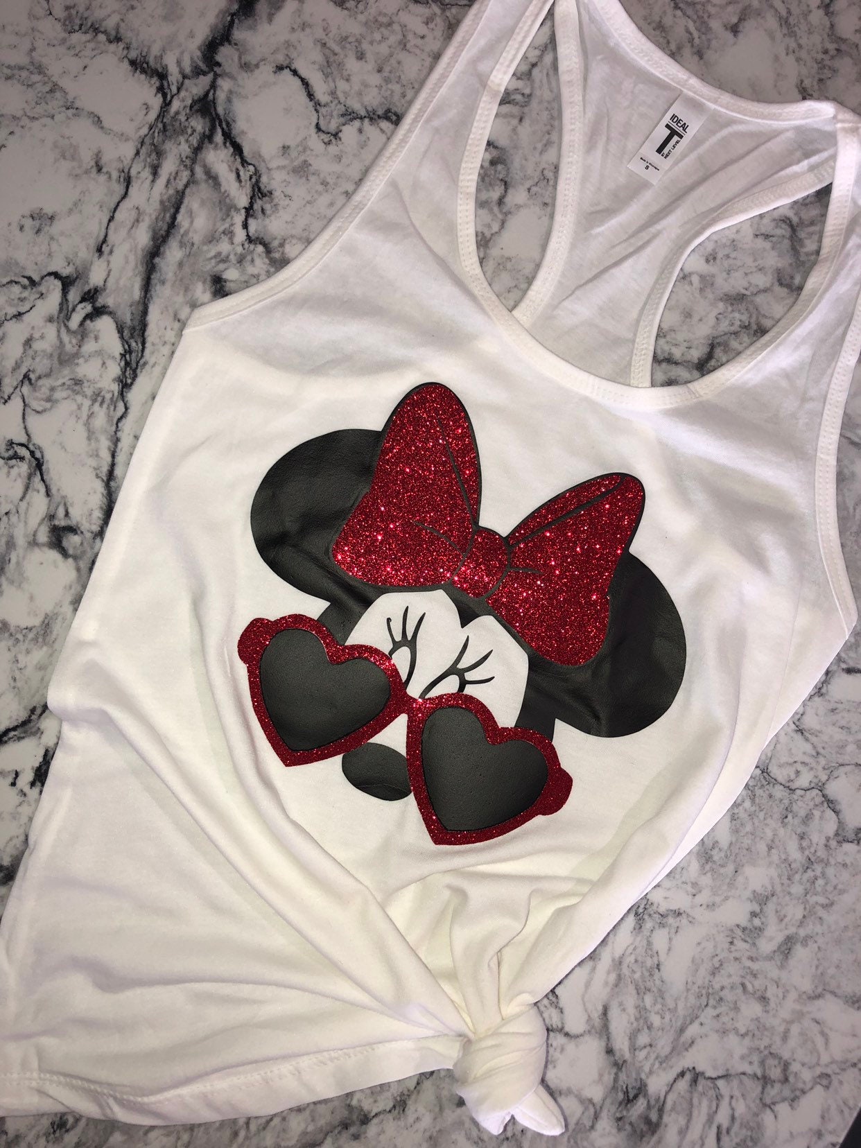 Womens Disney Tank Top Leopard Minnie Mouse Tank Womens Disney Cheetah Tank  Disney World Shirts Gift for Her Disney Animal Print 