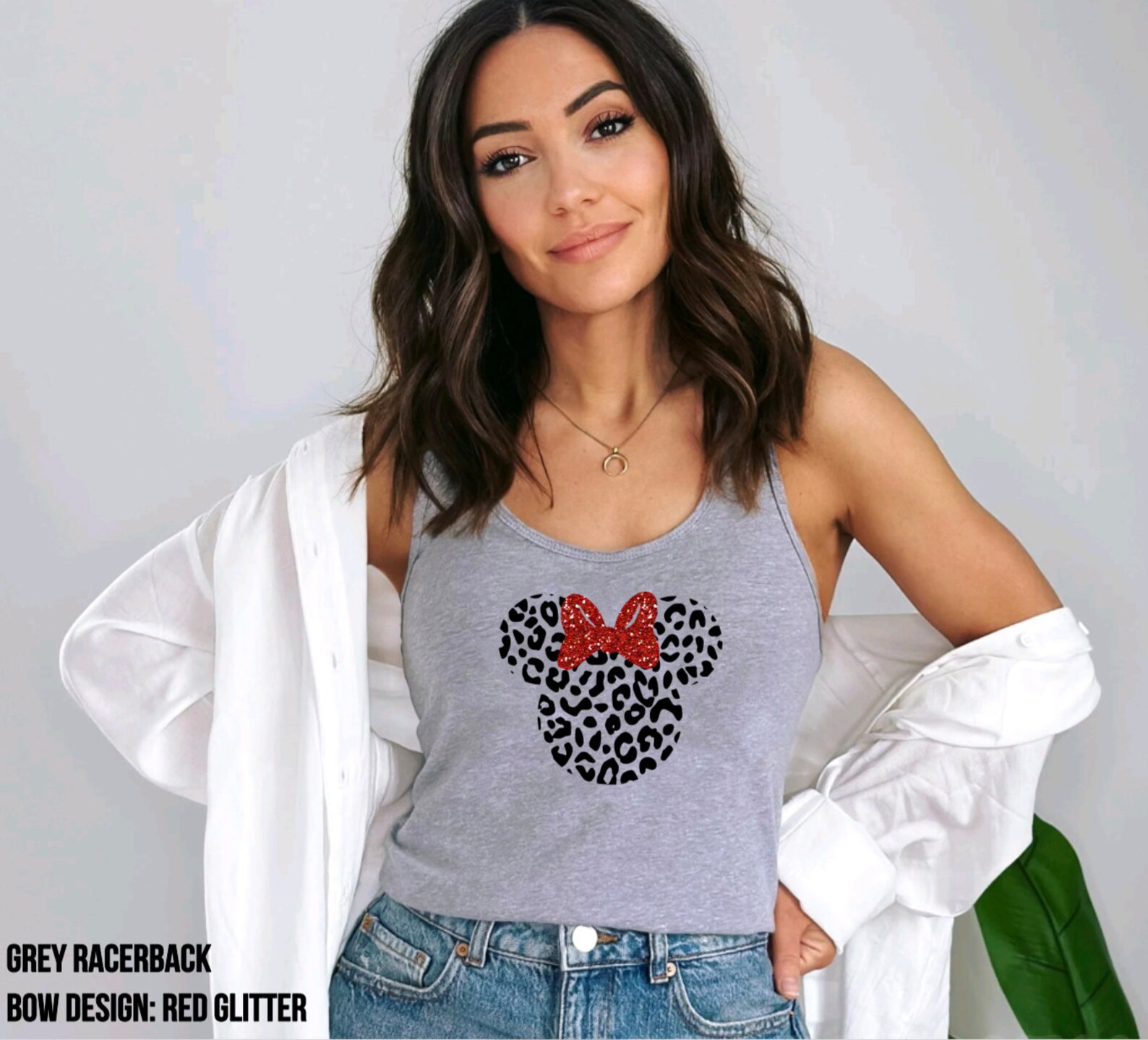 Womens Disney Tank Top Leopard Minnie Mouse Tank Womens Etsy