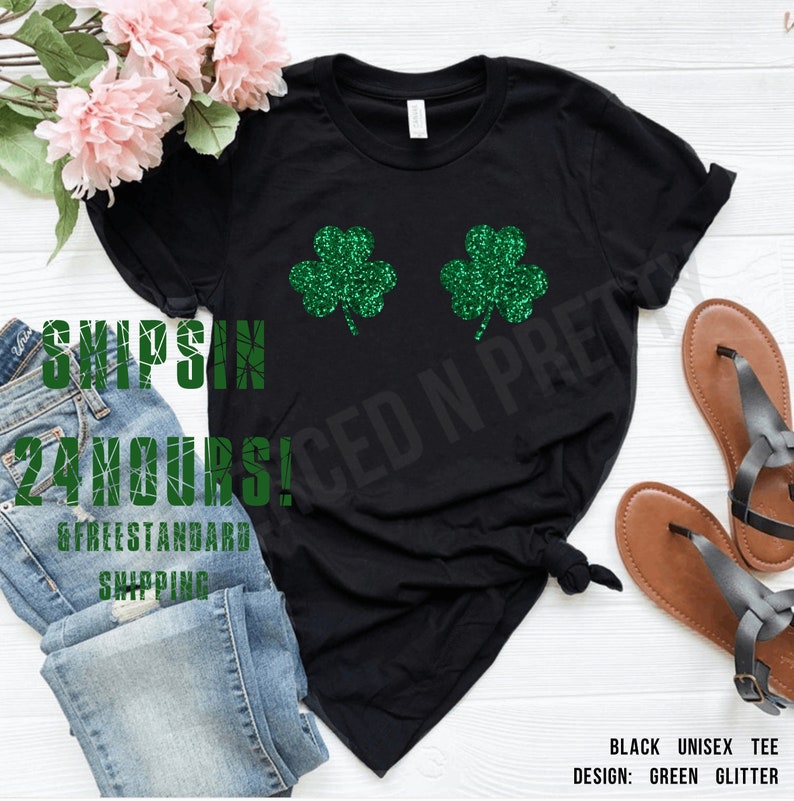 white st patricks day womens tank top