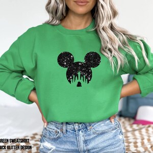 Personalized Name Glitter Disney Tank Top, Women & Girls Matching Disney Shirt For Women Mickey Disney Top Disney World Workout Shirts image 17