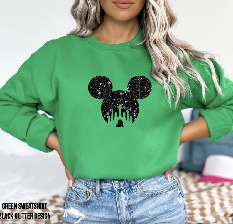 Personalized Name Glitter Disney Tank Top, Women & Girls Matching Disney Shirt For Women Mickey Disney Top Disney World Workout Shirts image 17