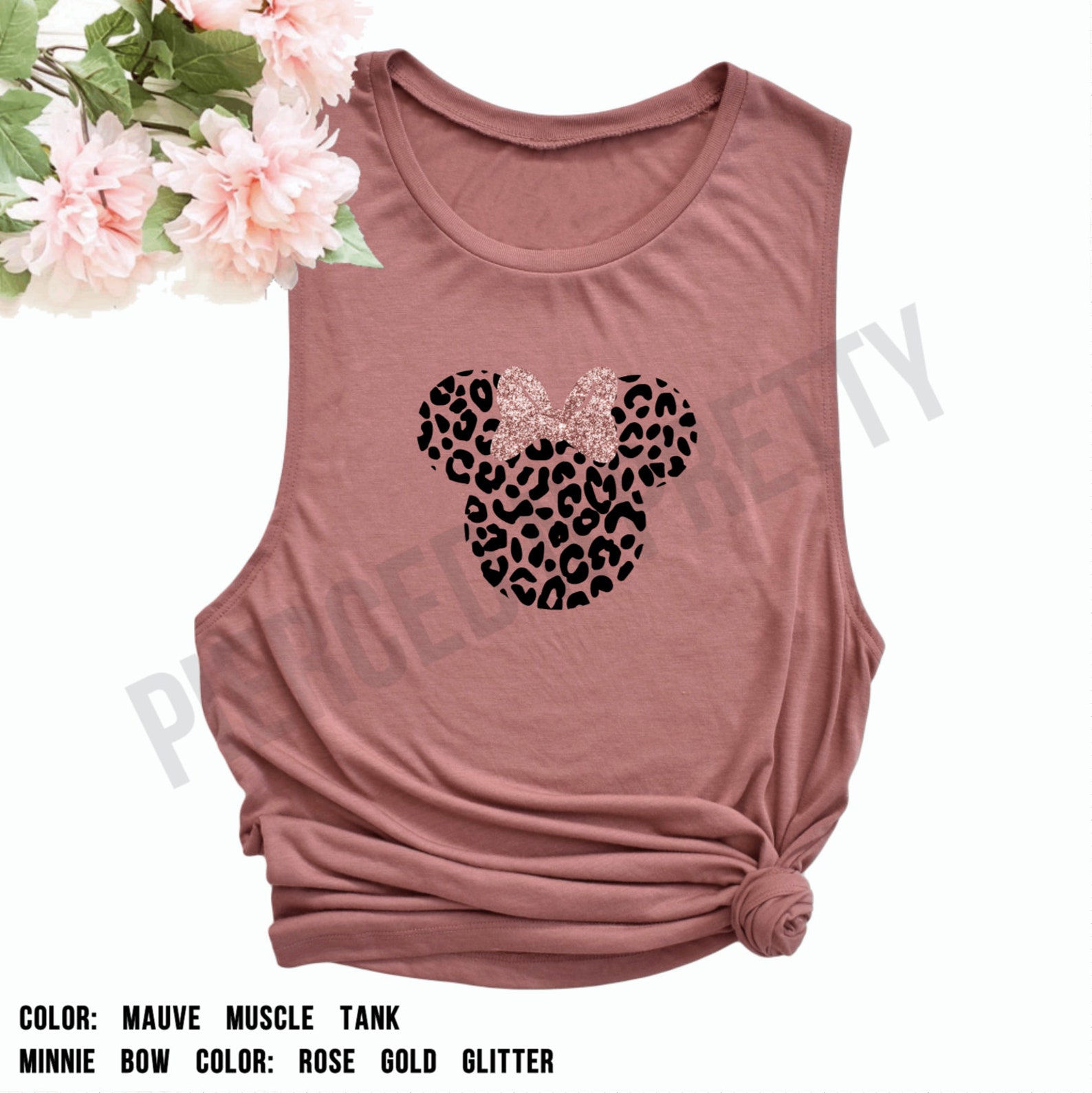 Womens Disney Tank Top Disney Tank Leopard Minnie Shirt Etsy