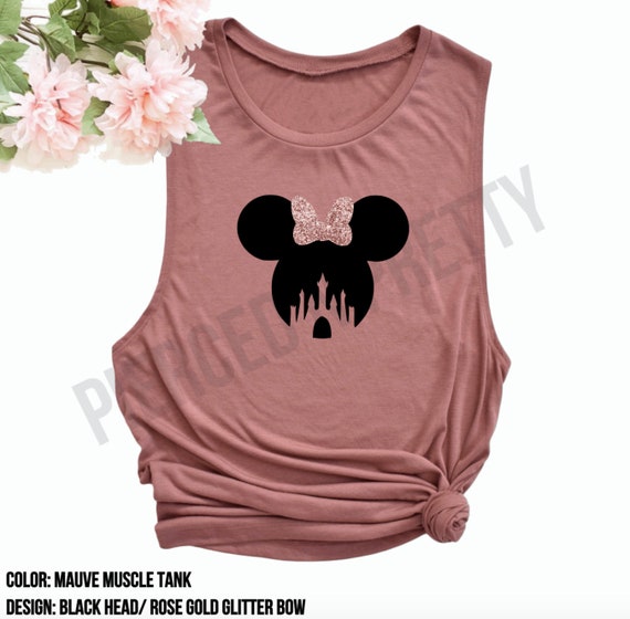 Womens Disney Tank Top Leopard Minnie Mouse Tank Womens Disney Cheetah Tank  Disney World Shirts Gift for Her Disney Animal Print 