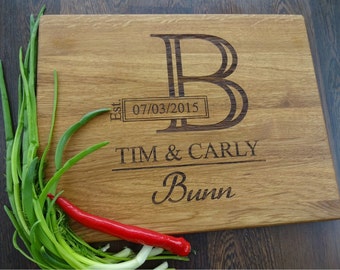 Handmade Personalized Cutting Board with Birch and heart. Lazer Engraved. gift for wedding. Engagement gift. Choping block. Custom engraved