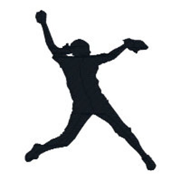 Softball Silhouette - Etsy