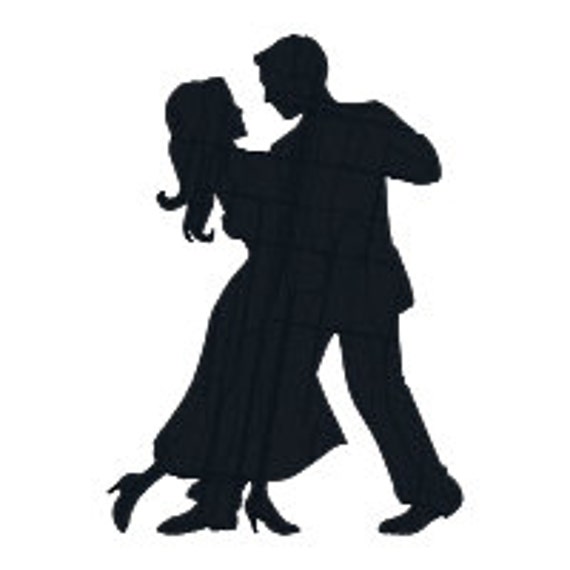 Couple Ballroom Dancing Silhouette