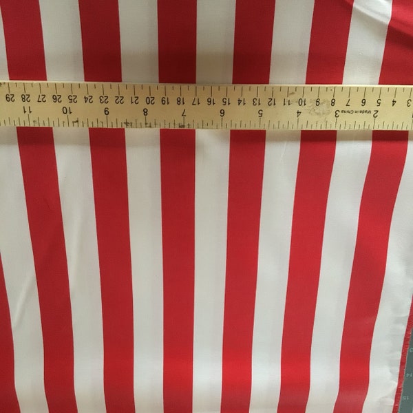 Red and White Circus Fabric Etsy