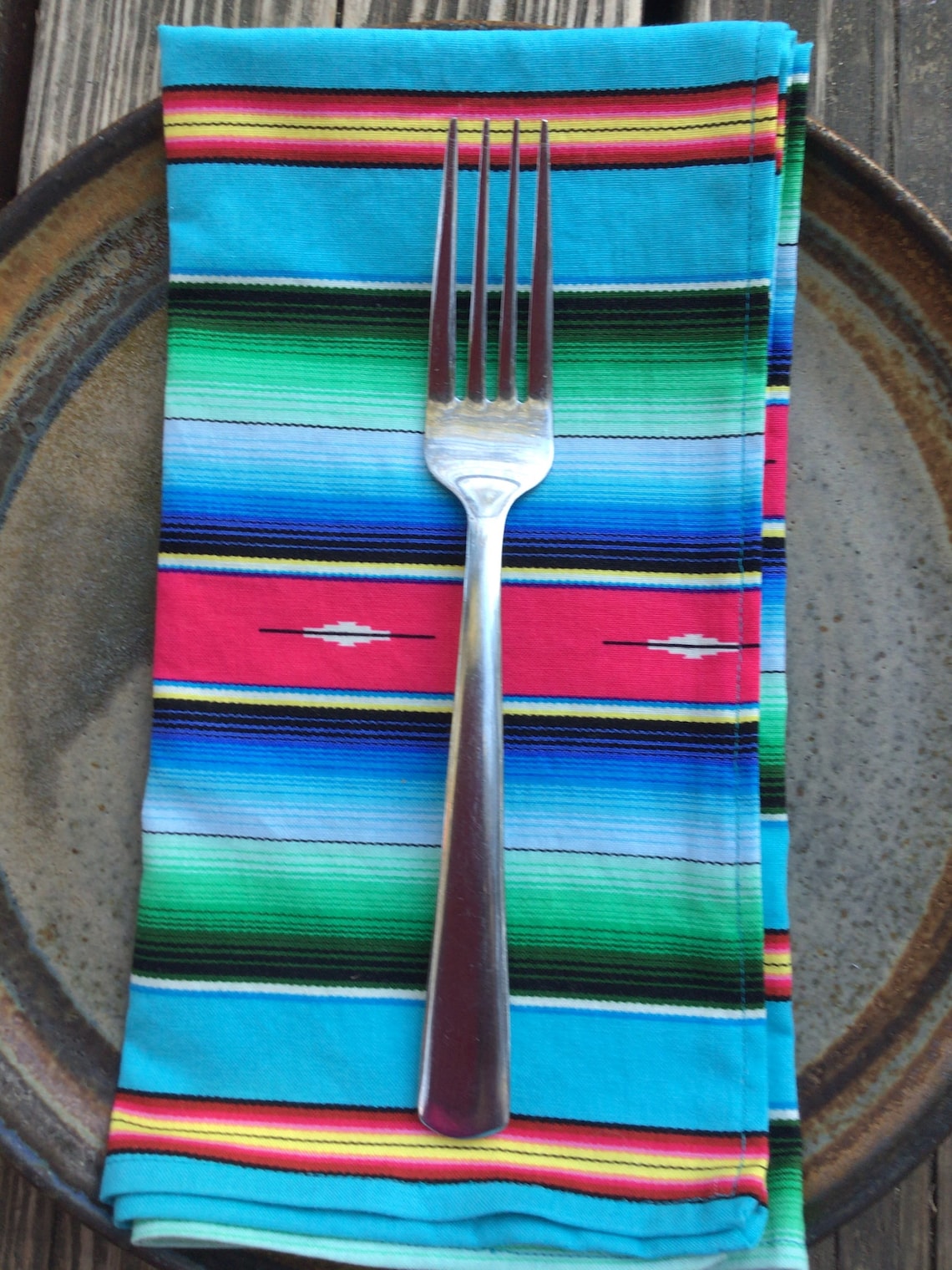 Mexican Stripe Napkins SET OF 4 17 Reusable Cloth Napkins Etsy