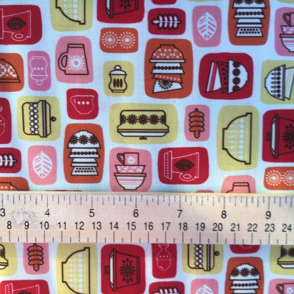 Retro Kitchen Fabric Etsy