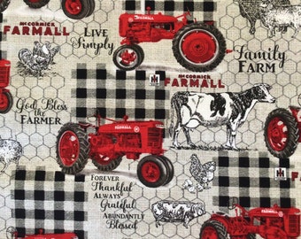 Vintage Tractor Quilt Fabric by the Yard Old Green Tractor Fabric Retro Tractor Henry Glass Down on the Farm 9661-44 100% Cotton Vintage Tractor Quilt Fabric by the Yard Old Green Tractor Fabric Retro Tractor Henry Glass Down on the Farm 9661-44 100% Cotton