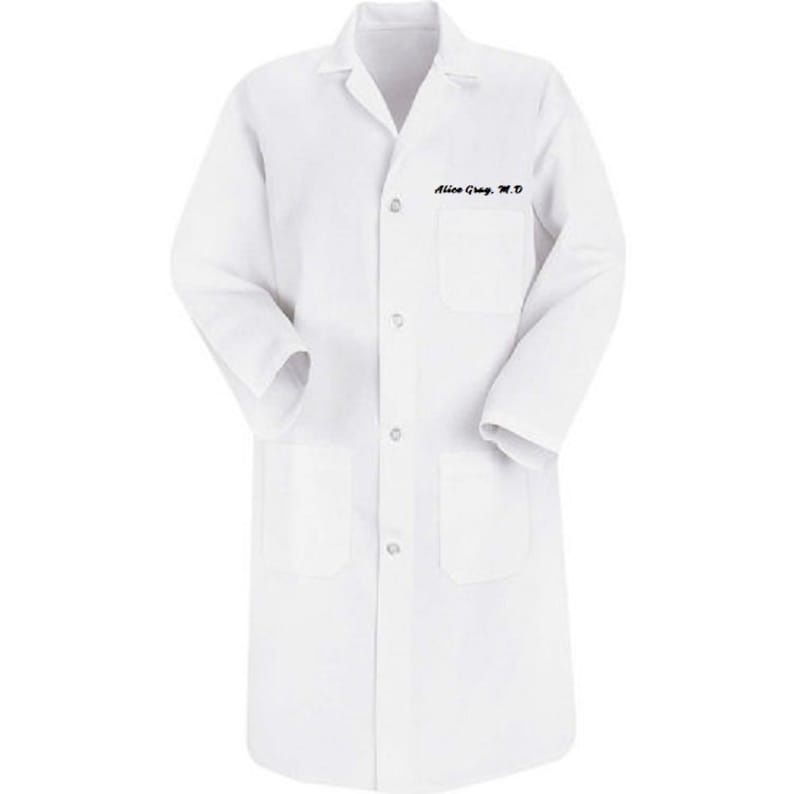 Lab Coat Doctor Coat Personalized With Embroidery Lab Coat Etsy