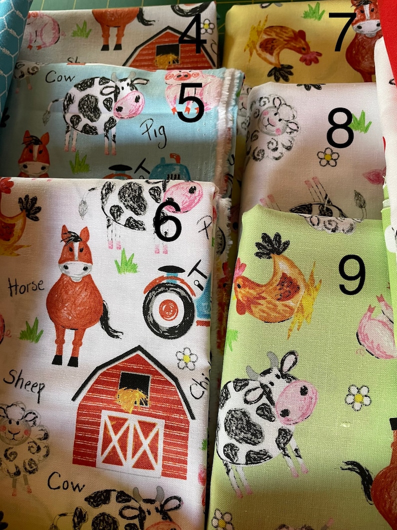 Farm Animal Fabric BTY Coloring on the Farm by Riley Blake - Etsy