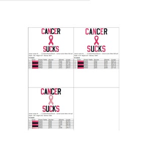 BUY 2 GET 1 FREE Cancer Sucks Machine Embroidery Design Cancer ...