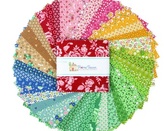 Home Town Fat Quarter Bundle by Lori Holt for Riley Blake - 42 Fat Quarters - 100% Cotton - Premium Quilter's Cotton