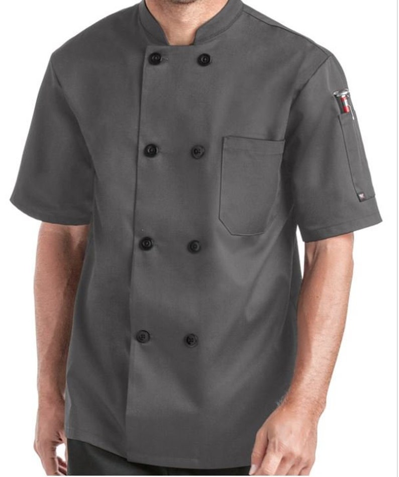 Custom Chef Coat Embroidered Coats in Black White and Etsy