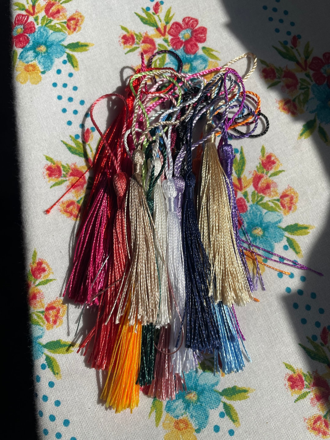 25 Silk Tassels for Bookmarks 25 Brilliant Colors 5 3 Inch Tassel W/2