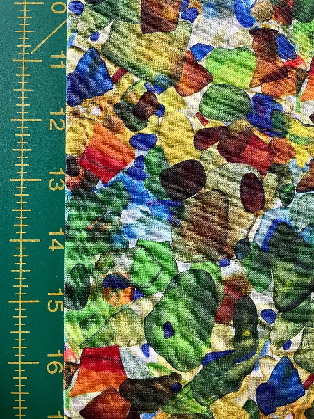 Sea Glass Fabric 100 Cotton Premium Quilters Cotton Fabric Etsy
