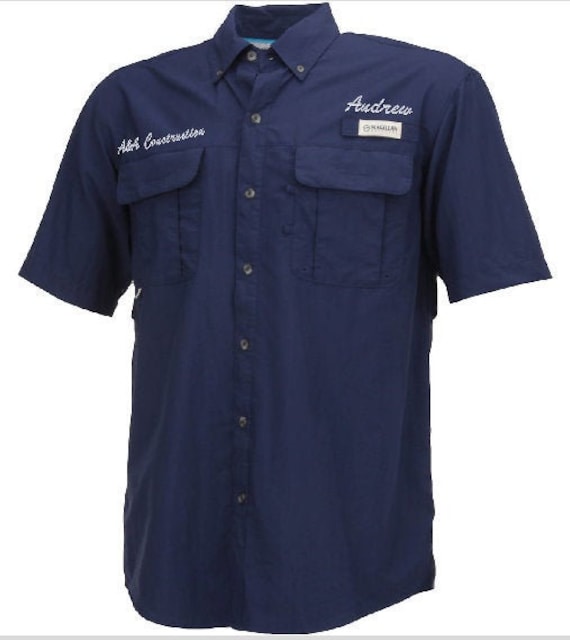 Custom Fishing Shirts 4 COLORS CUSTOM LOGO Personalized With Embroidery  Logo, Company Name, Employee Name 