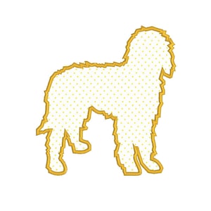 BUY 2, GET 1 FREE - Dog Breed Golden Doodle Goldendoodle Applique Machine Embroidery Design in 3 Sizes - 4x4, 5x7, 6x10