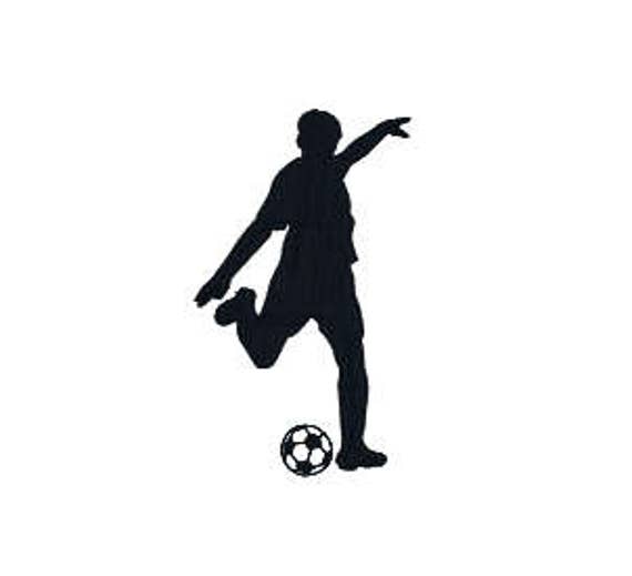 Buy 2 Get 1 Free Boy Soccer Player Silhouette Machine Etsy