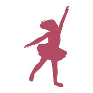 BUY 2 GET 1 FREE - süße kleine Ballerina Silhouette gefüllte Maschine Stickerei Design in 3 Größen - 4 x 4, 5 x 7, 6 x 10