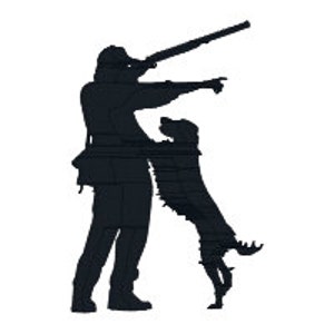 BUY2GET1FREE - 3", 4", 5", 6", 7", 8" Hunter com design de bordado de máquina de silhueta de cão de caça