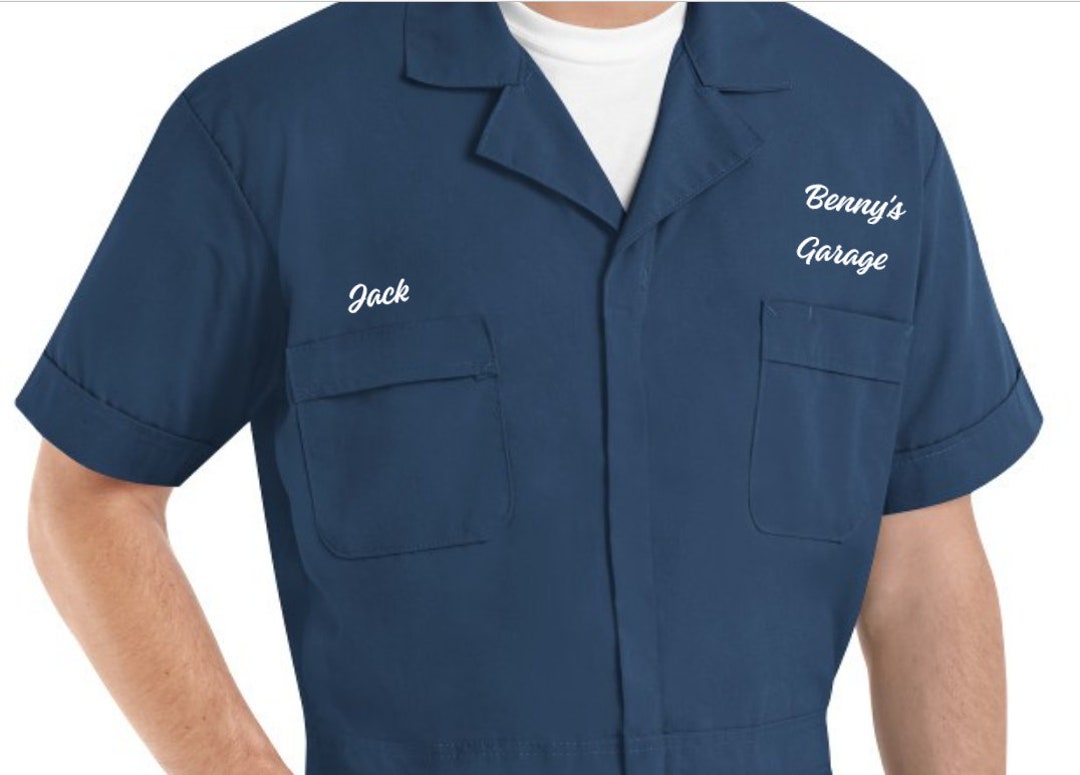 Red Kap Custom Speed Suit in 3 Colors Embroidered Personalized Navy