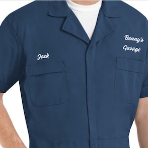 Red Kap Custom Speed Suit in 3 Colors Embroidered Personalized - Navy, Medium Blue and White