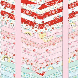 Market Day Fat Quarter Bundle by Amy Jordan for Poppie Cotton - 21 Unique Fabrics Premium Quilters Cotton, cute fabric for girls quilt
