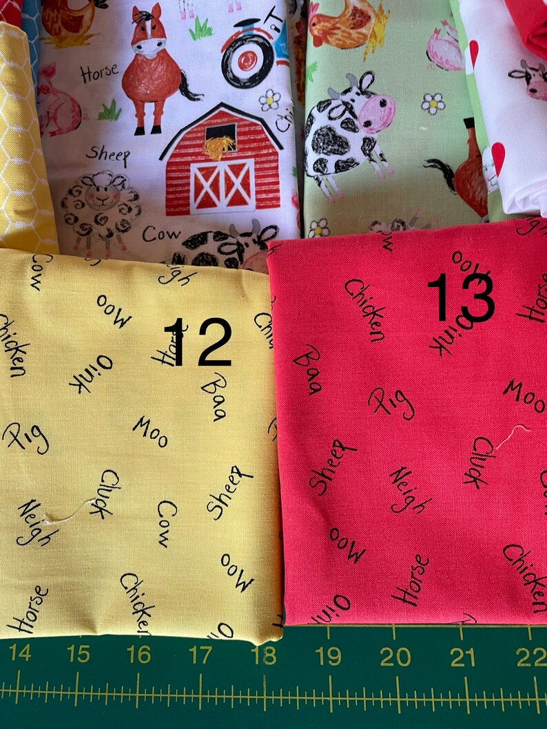 Farm Animal Fabric BTY Coloring on the Farm by Riley Blake - Etsy