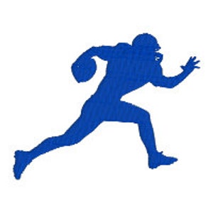 BUY 2 GET 1 FREE - Football Player Silhouette Maschinenstickerei Design - gefüllt - 3,5&quot;, 4&quot;, 5 &quot;, 7&quot;-Sport, Teenager, junge College