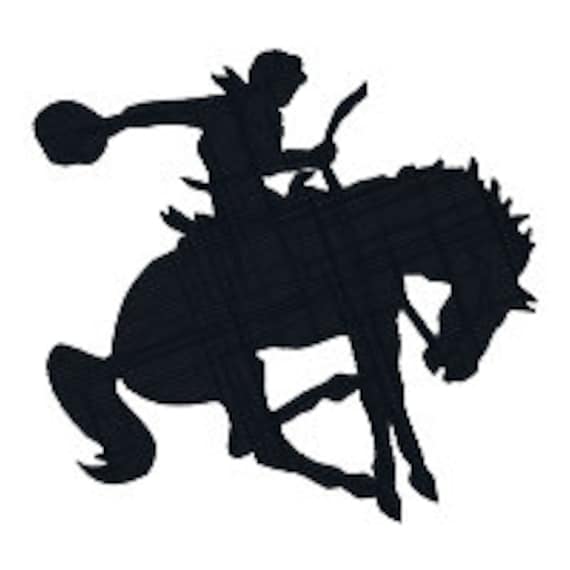 Download Buy 2 Get 1 Free Bucking Bronco Cowboy On Horse Silhouette Etsy PSD Mockup Templates