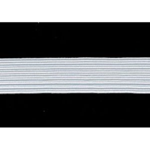 May include: White elastic band with a subtle ribbed texture.