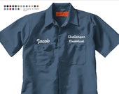 Custom Embroidered Industrial Work Shirts; RedKap, Cornerstone and Dickies,  Short Sleeve, Long Sleeve & Lined.