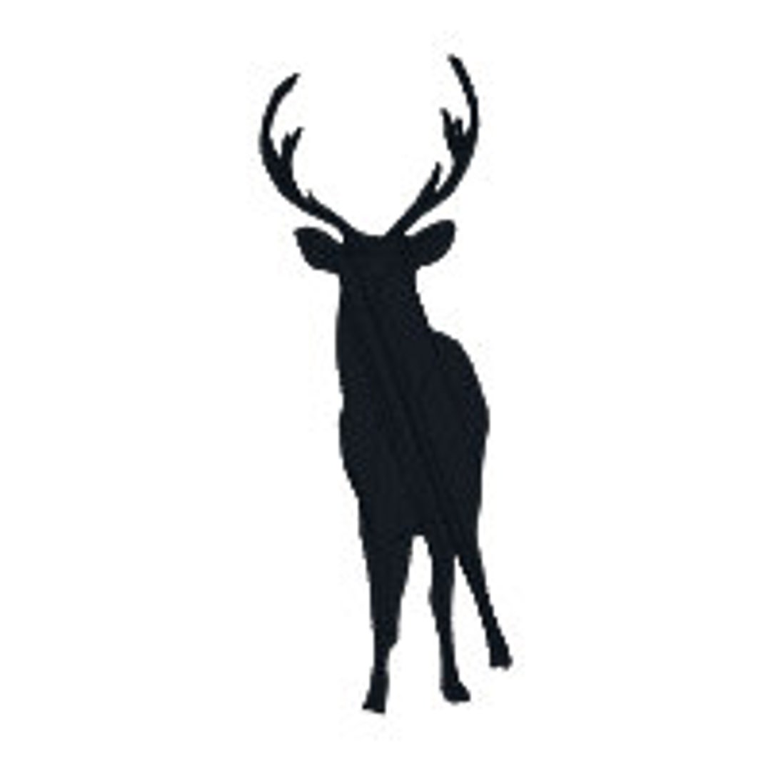 BUY 2, GET 1 FREE - Masculine Deer Buck Silhouette Machine Embroidery ...
