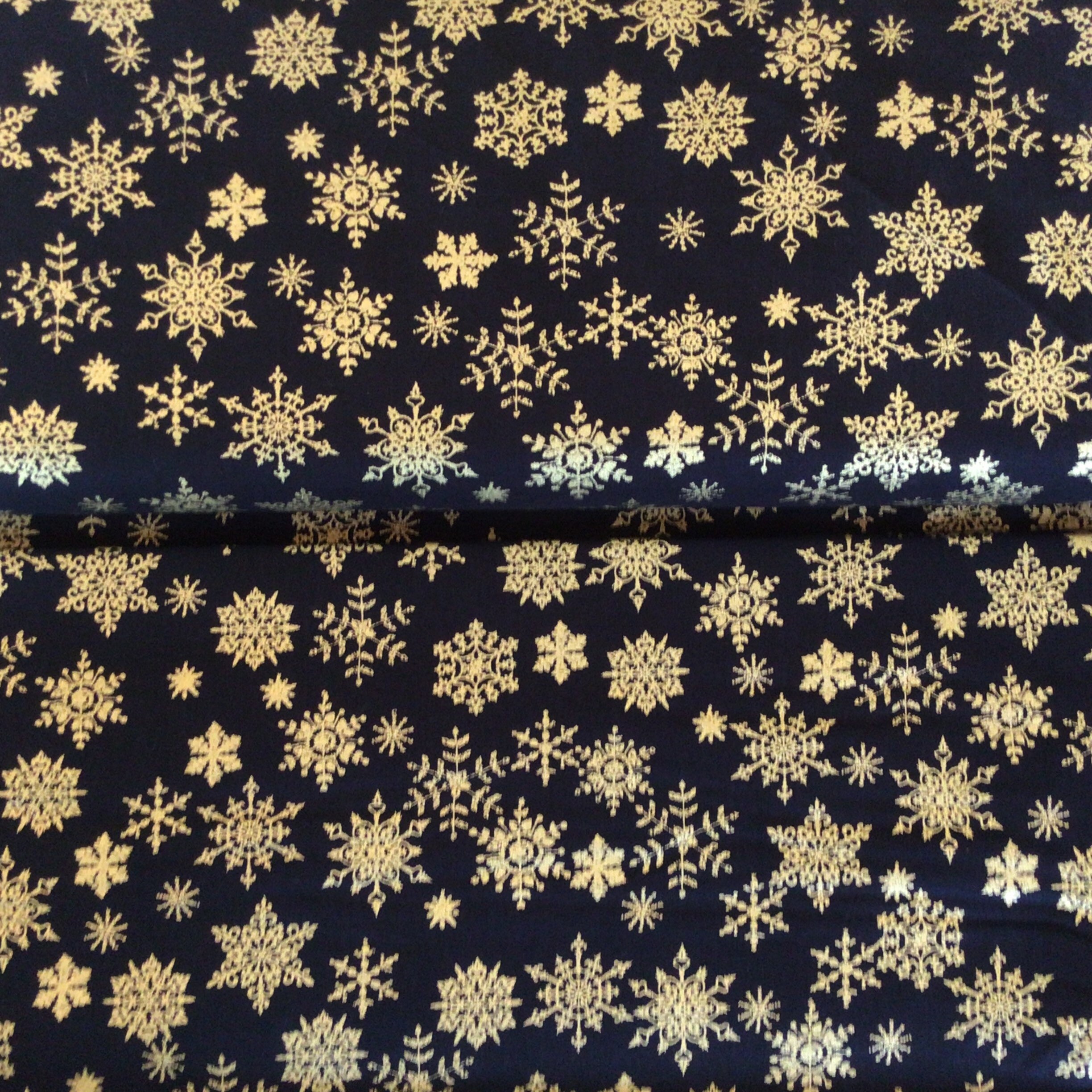Metallic Gold & Silver Christmas Quilting Cotton Fabric – Fat Quarter Or By The Metre, 45" Wide