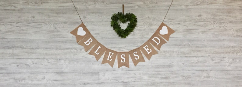 Thanksgiving Burlap Banner,Thanksgiving Decor,Fall Banner,Fall Burlap Banner,Fall Decor,Autumn Banner Blessed Burlap Banner Blessed Banner