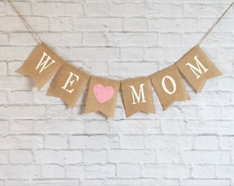 Mothers Day Banner, Mothers Day Burlap Banner, Mothers Day Decor, Happy Mothers Day, Mothers Day Garland/Bunting, Mothers Day Photo Prop