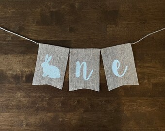 First Birthday Banner,Easter One Banner,Easter Burlap Banner,Easter Highchair Banner,Bunny One Banner,One Banner,Easter Birthday Banner