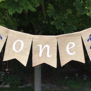 Banner Time Flies, banner Time Flies 1e verjaardag, vliegtuig één banner, één banner, één jutebanner, Time Flies-feestdecor, kinderstoelbanner