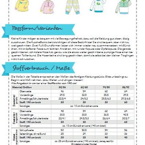 Schnittmuster Kinder: Kuschelbasics Zwergenverpackung Baby-Kollektion Bild 2