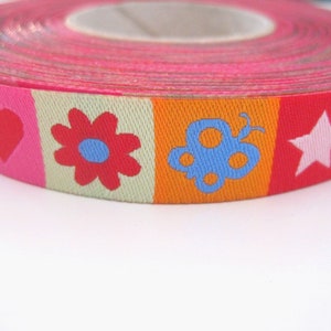 1.70 EUR/meter woven ribbon, mixed ribbon colored image 2