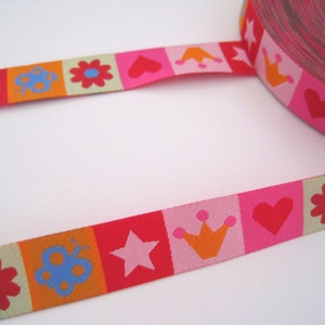 1.70 EUR/meter woven ribbon, mixed ribbon colored image 3