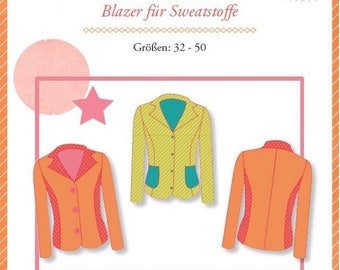 Schnittmuster Damen: Lady Grace - Blazer für Sweatstoffe