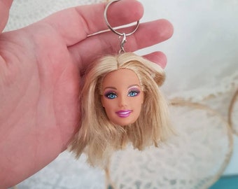 barbie head necklace