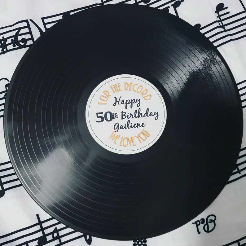 vinyl record label wedding table theme 50s 60s etsy