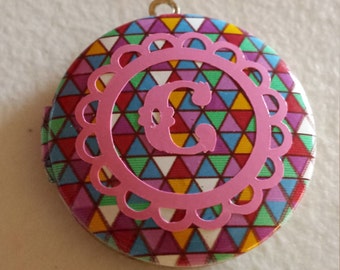 Colorful Intial Locket