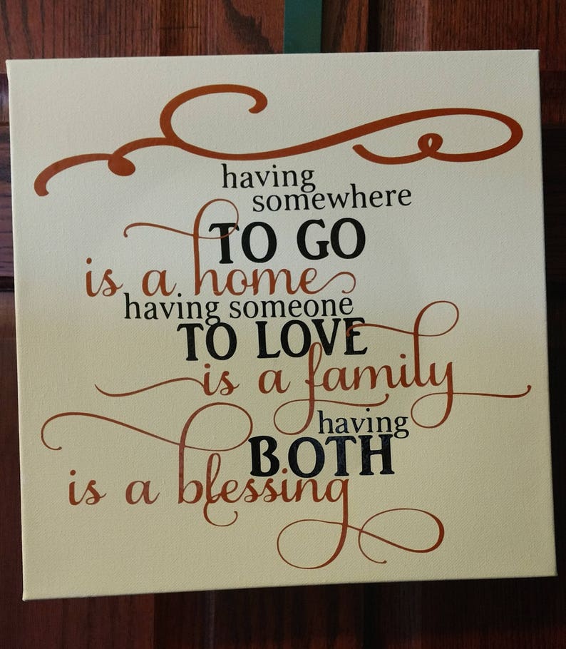 Family is a Blessing 12 X 12 Canvas Sign Etsy
