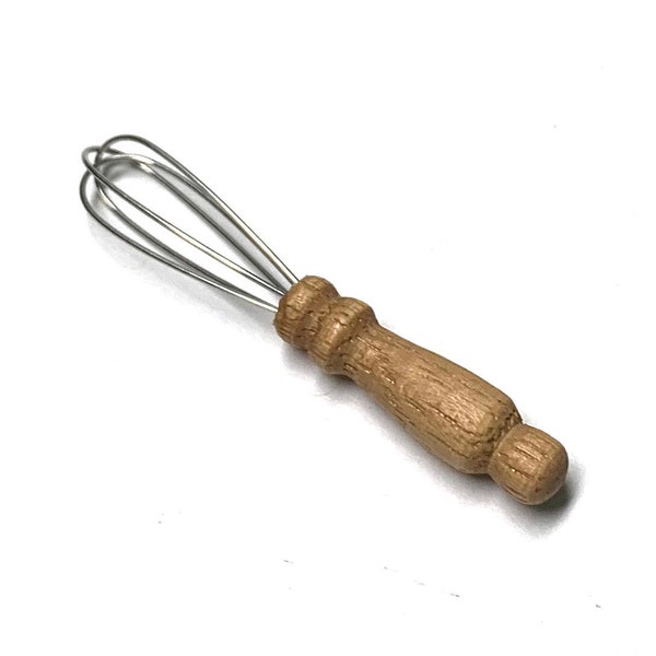 Miniature Kitchen Whisk With Wood Handle Dollhouse Kitchen Food Home Decor Miniatures - 741