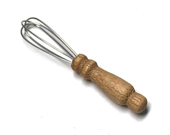 Miniature Kitchen Whisk With Wood Handle Dollhouse Kitchen Food Home Decor Miniatures - 741